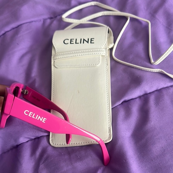 Celine Pink Sunglasses with White Case - Picture 2 of 6